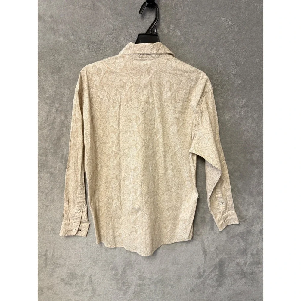 Rafter C Cowboy Quality Paisley Long Sleeve Western Shirt Men's L - Picture 8 of 12